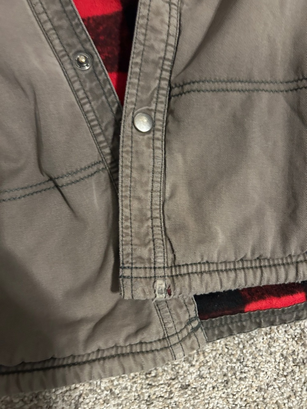 Columbia Men's Rugged Ridge Fleece Lined Canvas Shirt Jacket, Size Medium - Picture 5 of 9